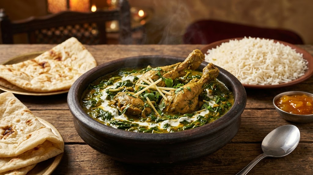 Hähnchen mit Spinat (Murgh Palak)